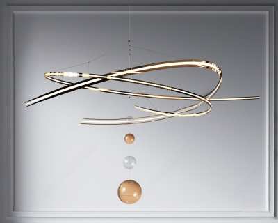 现代时尚吊灯3D模型下载